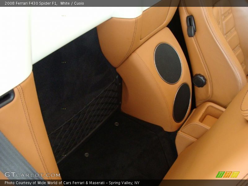 White / Cuoio 2008 Ferrari F430 Spider F1
