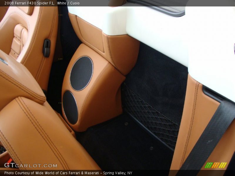 White / Cuoio 2008 Ferrari F430 Spider F1