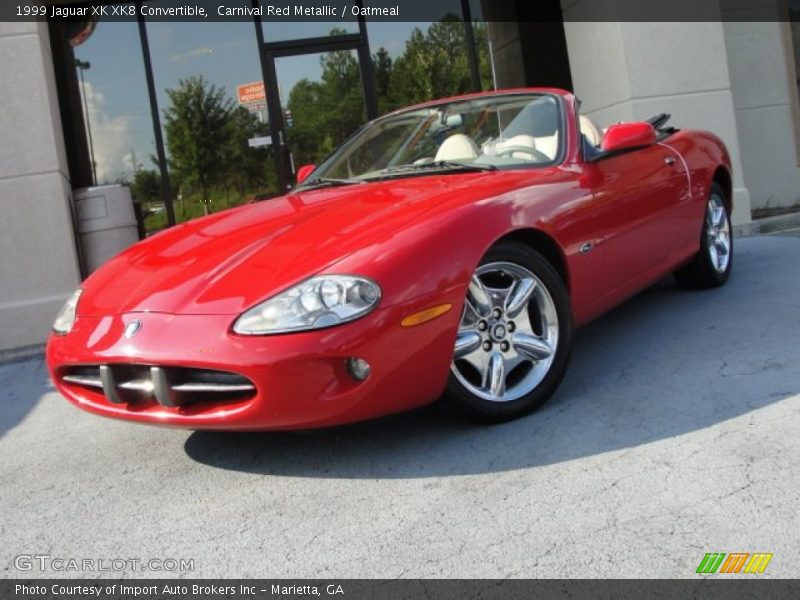 Carnival Red Metallic / Oatmeal 1999 Jaguar XK XK8 Convertible