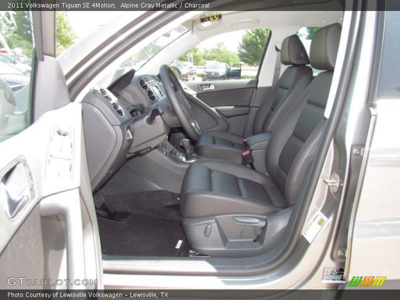 Alpine Gray Metallic / Charcoal 2011 Volkswagen Tiguan SE 4Motion