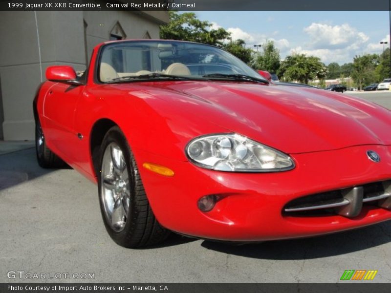 Carnival Red Metallic / Oatmeal 1999 Jaguar XK XK8 Convertible