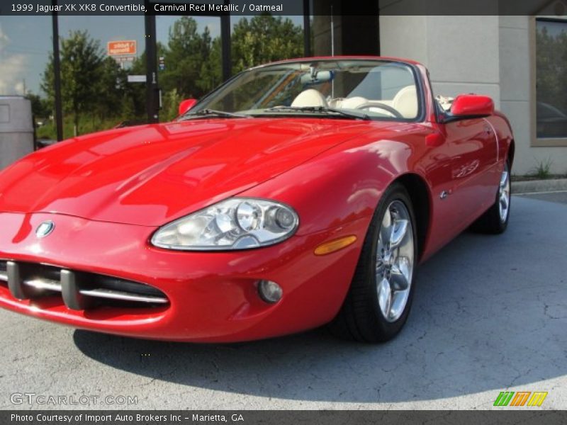 Carnival Red Metallic / Oatmeal 1999 Jaguar XK XK8 Convertible