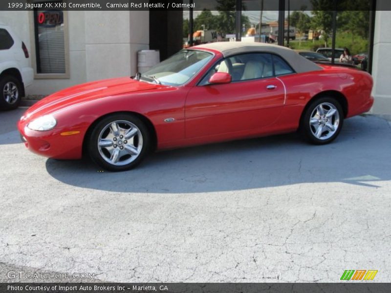 Carnival Red Metallic / Oatmeal 1999 Jaguar XK XK8 Convertible