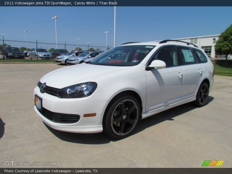 Candy White / Titan Black 2011 Volkswagen Jetta TDI SportWagen