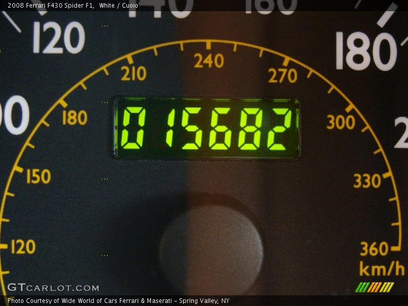 White / Cuoio 2008 Ferrari F430 Spider F1