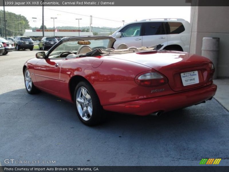 Carnival Red Metallic / Oatmeal 1999 Jaguar XK XK8 Convertible