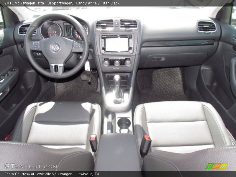 Candy White / Titan Black 2011 Volkswagen Jetta TDI SportWagen