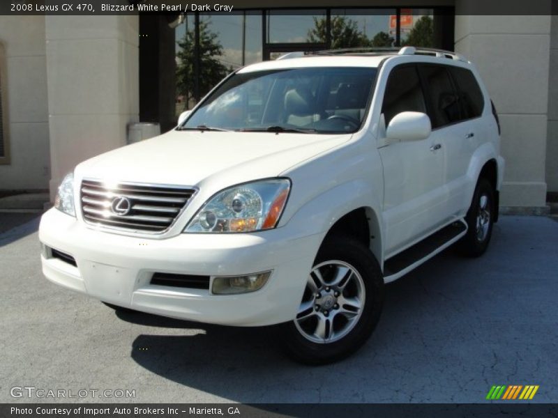 Blizzard White Pearl / Dark Gray 2008 Lexus GX 470