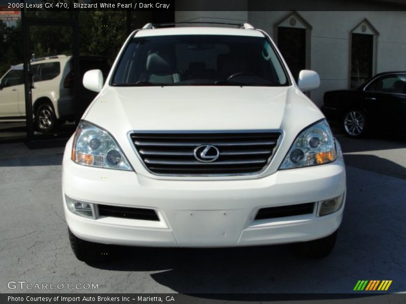 Blizzard White Pearl / Dark Gray 2008 Lexus GX 470