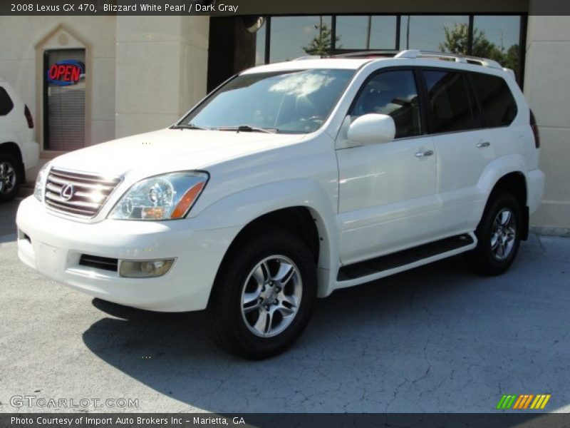 Blizzard White Pearl / Dark Gray 2008 Lexus GX 470