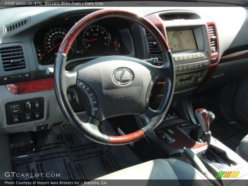 Blizzard White Pearl / Dark Gray 2008 Lexus GX 470
