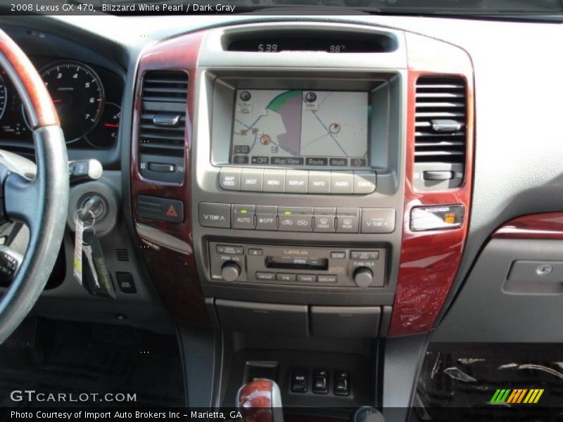 Blizzard White Pearl / Dark Gray 2008 Lexus GX 470