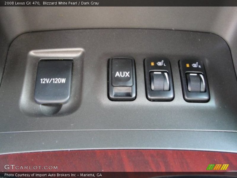 Blizzard White Pearl / Dark Gray 2008 Lexus GX 470