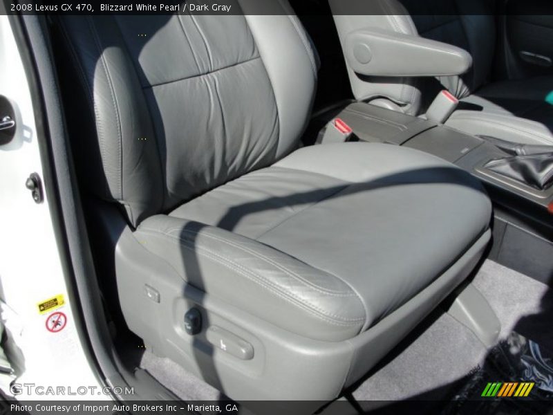 Blizzard White Pearl / Dark Gray 2008 Lexus GX 470