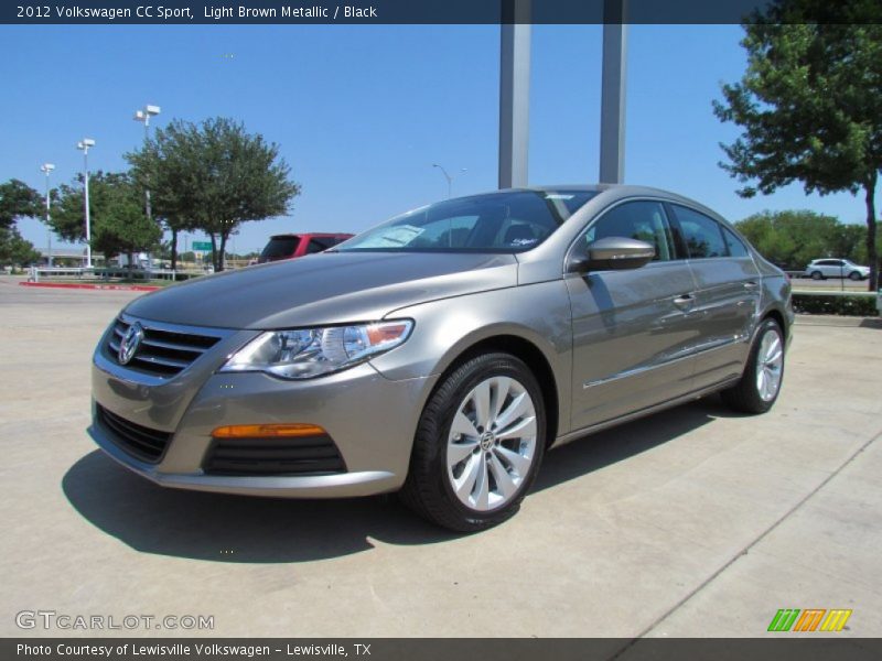 Light Brown Metallic / Black 2012 Volkswagen CC Sport