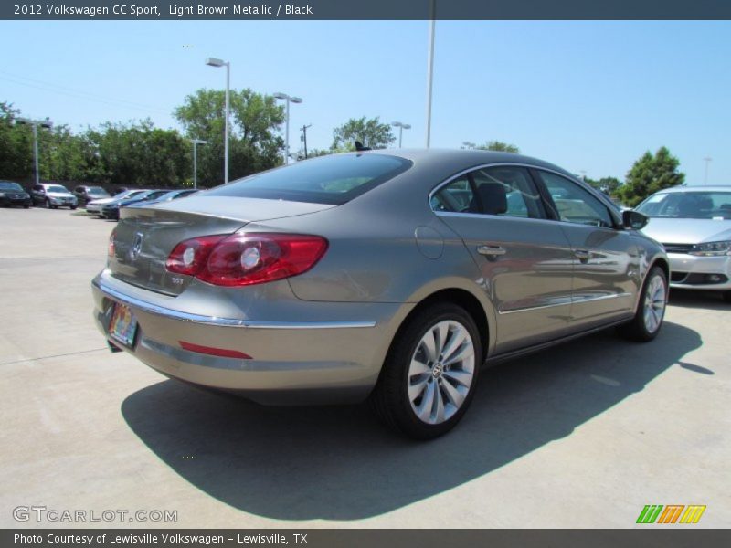 Light Brown Metallic / Black 2012 Volkswagen CC Sport