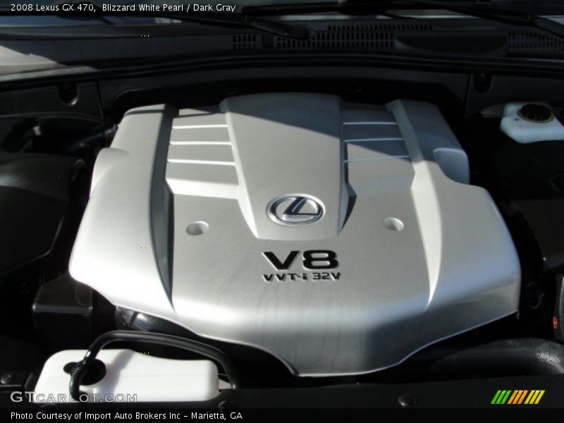 Blizzard White Pearl / Dark Gray 2008 Lexus GX 470