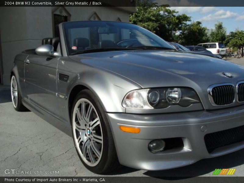 Silver Grey Metallic / Black 2004 BMW M3 Convertible
