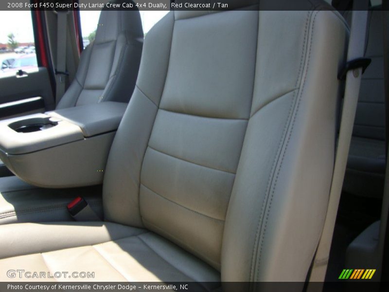 Red Clearcoat / Tan 2008 Ford F450 Super Duty Lariat Crew Cab 4x4 Dually