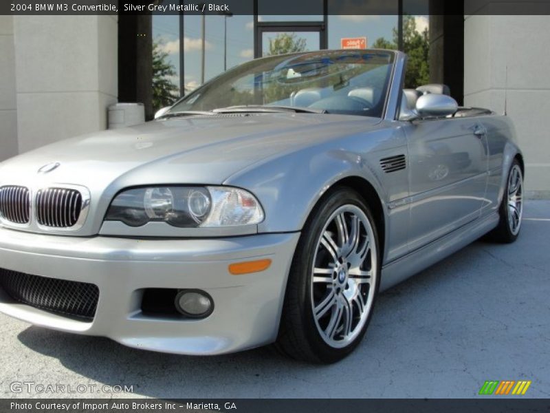 Silver Grey Metallic / Black 2004 BMW M3 Convertible