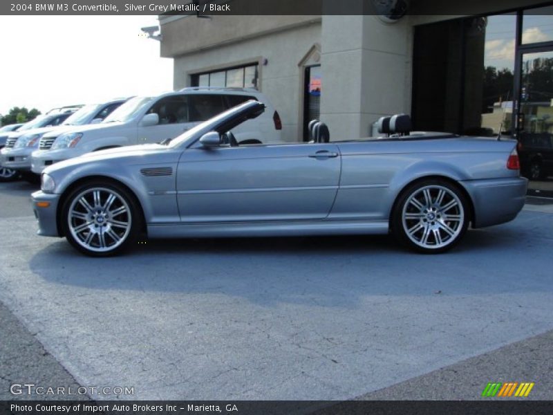 Silver Grey Metallic / Black 2004 BMW M3 Convertible