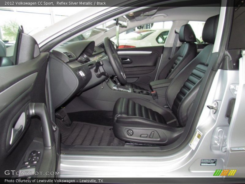 Reflex Silver Metallic / Black 2012 Volkswagen CC Sport