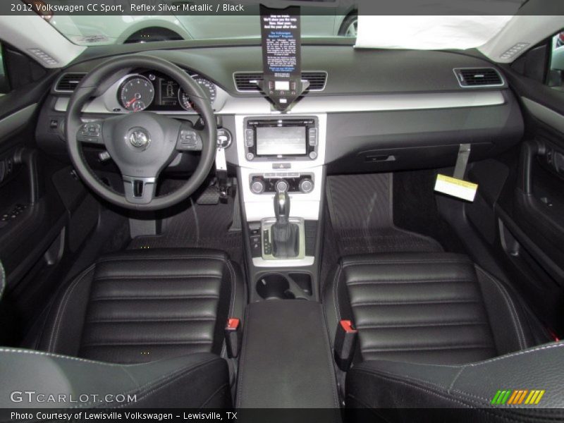 Reflex Silver Metallic / Black 2012 Volkswagen CC Sport