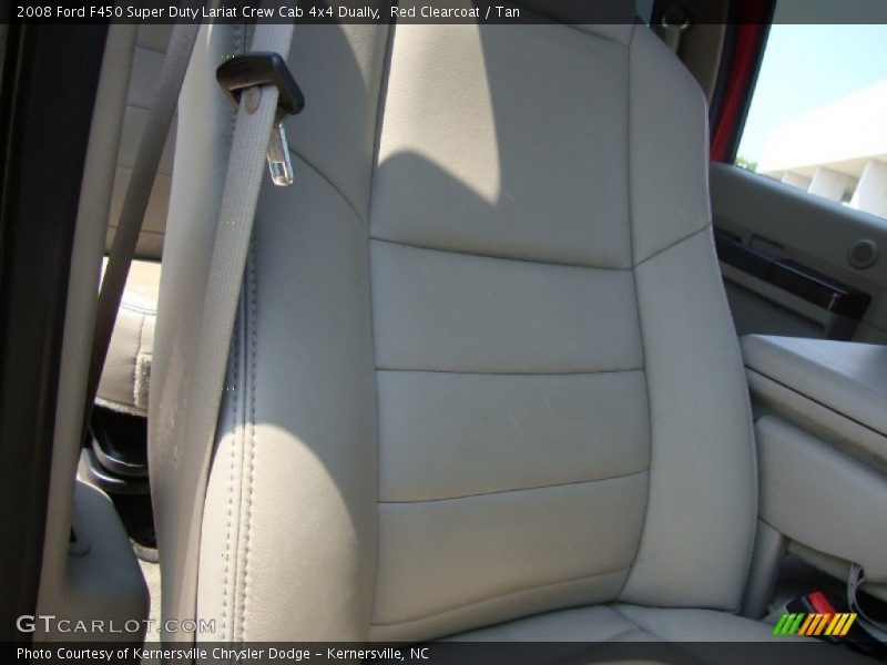 Red Clearcoat / Tan 2008 Ford F450 Super Duty Lariat Crew Cab 4x4 Dually