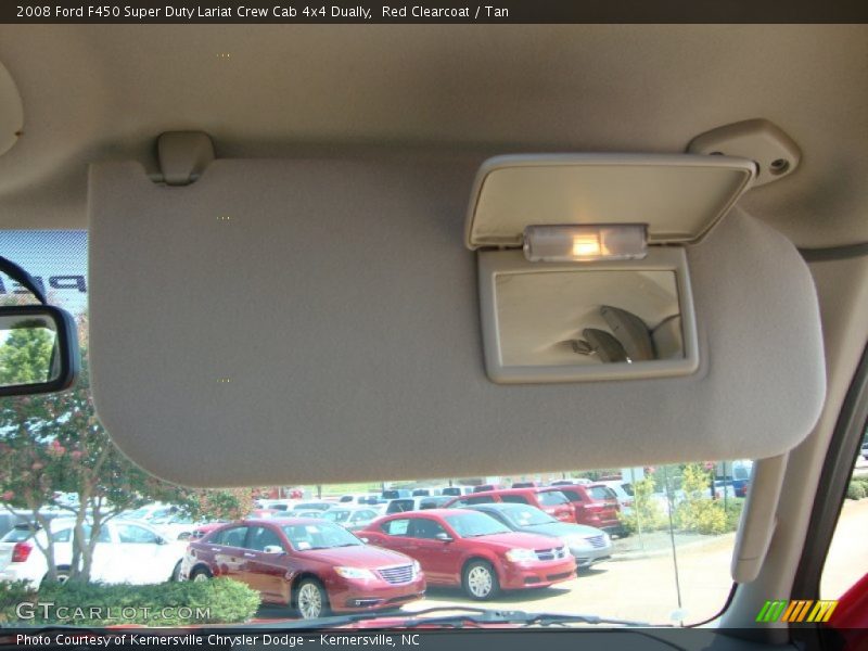 Red Clearcoat / Tan 2008 Ford F450 Super Duty Lariat Crew Cab 4x4 Dually