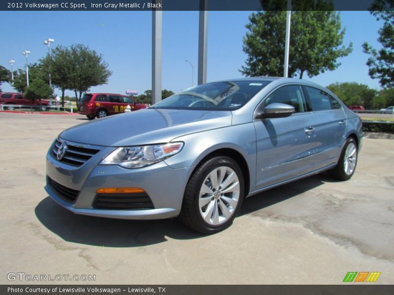 Iron Gray Metallic / Black 2012 Volkswagen CC Sport