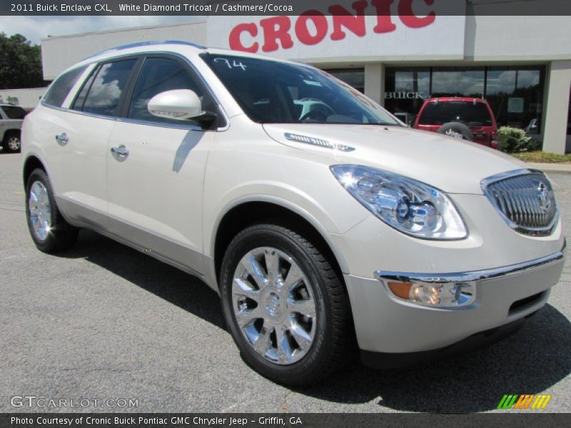 White Diamond Tricoat / Cashmere/Cocoa 2011 Buick Enclave CXL