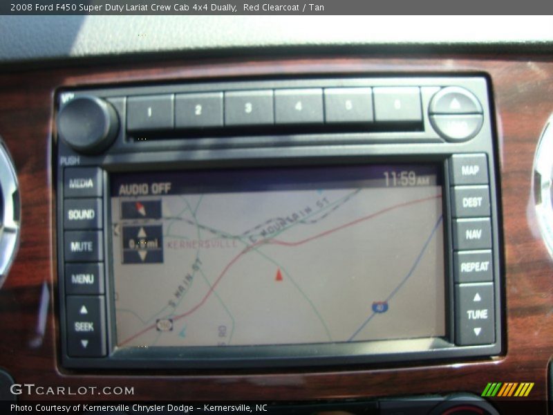 Red Clearcoat / Tan 2008 Ford F450 Super Duty Lariat Crew Cab 4x4 Dually