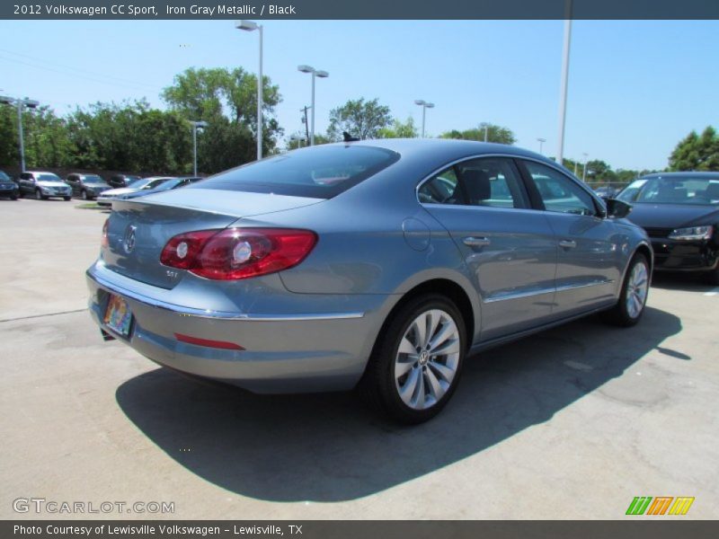 Iron Gray Metallic / Black 2012 Volkswagen CC Sport
