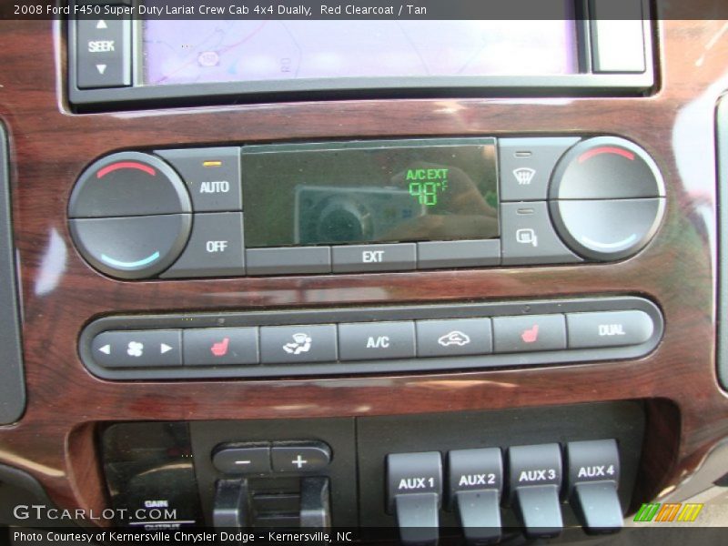 Red Clearcoat / Tan 2008 Ford F450 Super Duty Lariat Crew Cab 4x4 Dually