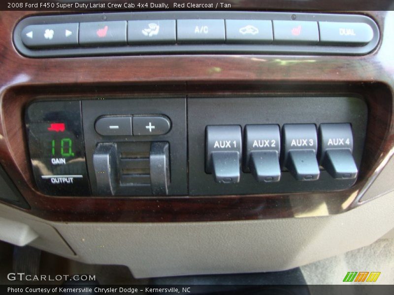 Red Clearcoat / Tan 2008 Ford F450 Super Duty Lariat Crew Cab 4x4 Dually