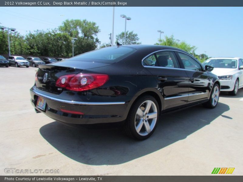 Deep Black Metallic / Black/Cornsilk Beige 2012 Volkswagen CC Lux