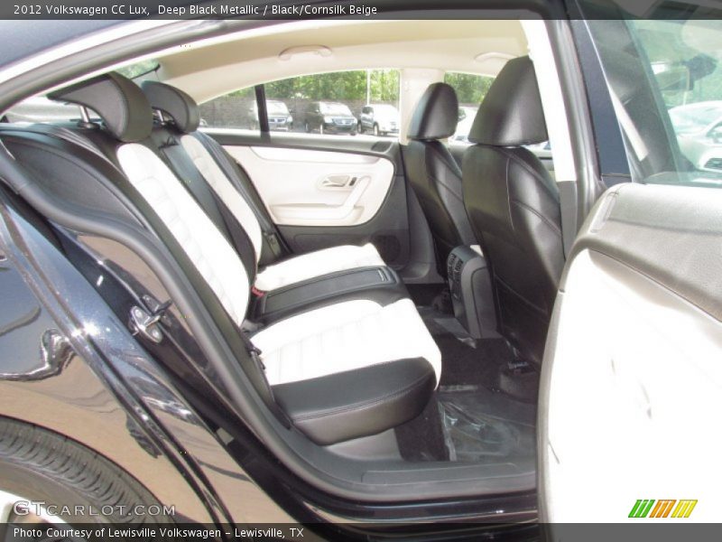 Deep Black Metallic / Black/Cornsilk Beige 2012 Volkswagen CC Lux