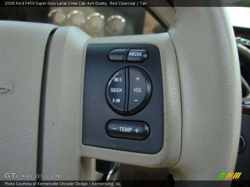 Red Clearcoat / Tan 2008 Ford F450 Super Duty Lariat Crew Cab 4x4 Dually