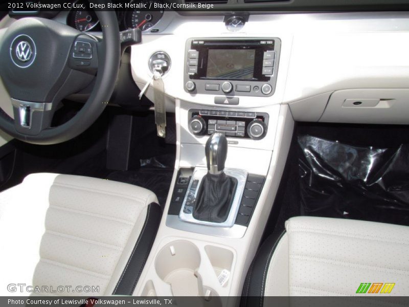Deep Black Metallic / Black/Cornsilk Beige 2012 Volkswagen CC Lux