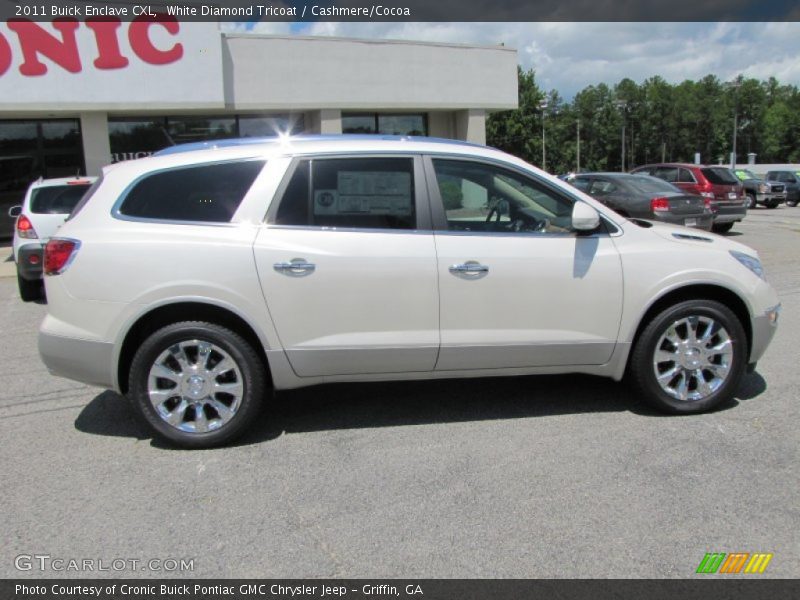 White Diamond Tricoat / Cashmere/Cocoa 2011 Buick Enclave CXL