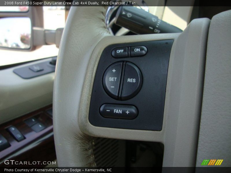 Red Clearcoat / Tan 2008 Ford F450 Super Duty Lariat Crew Cab 4x4 Dually