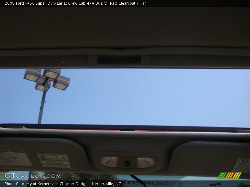 Red Clearcoat / Tan 2008 Ford F450 Super Duty Lariat Crew Cab 4x4 Dually