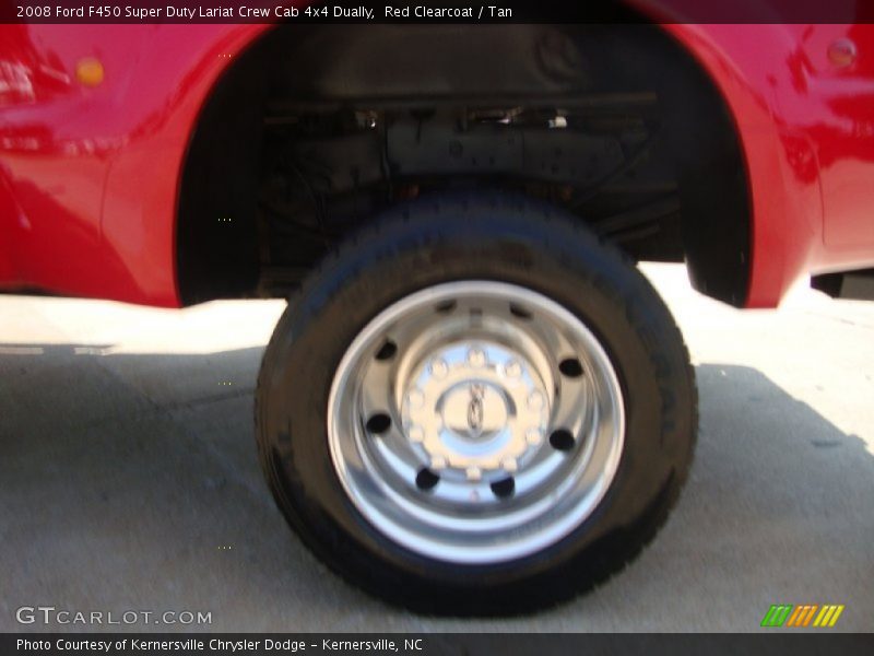 Red Clearcoat / Tan 2008 Ford F450 Super Duty Lariat Crew Cab 4x4 Dually