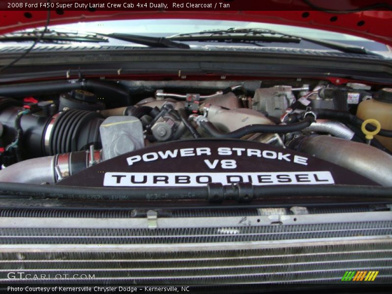 Red Clearcoat / Tan 2008 Ford F450 Super Duty Lariat Crew Cab 4x4 Dually