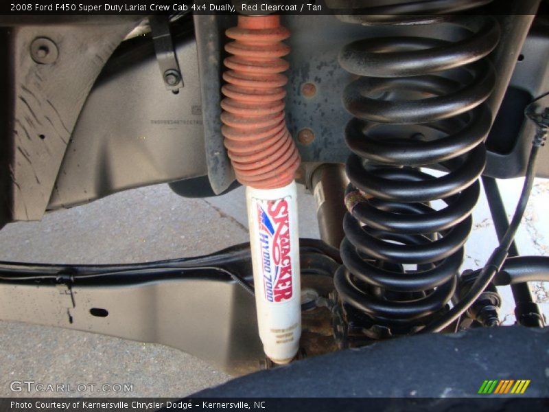 Red Clearcoat / Tan 2008 Ford F450 Super Duty Lariat Crew Cab 4x4 Dually
