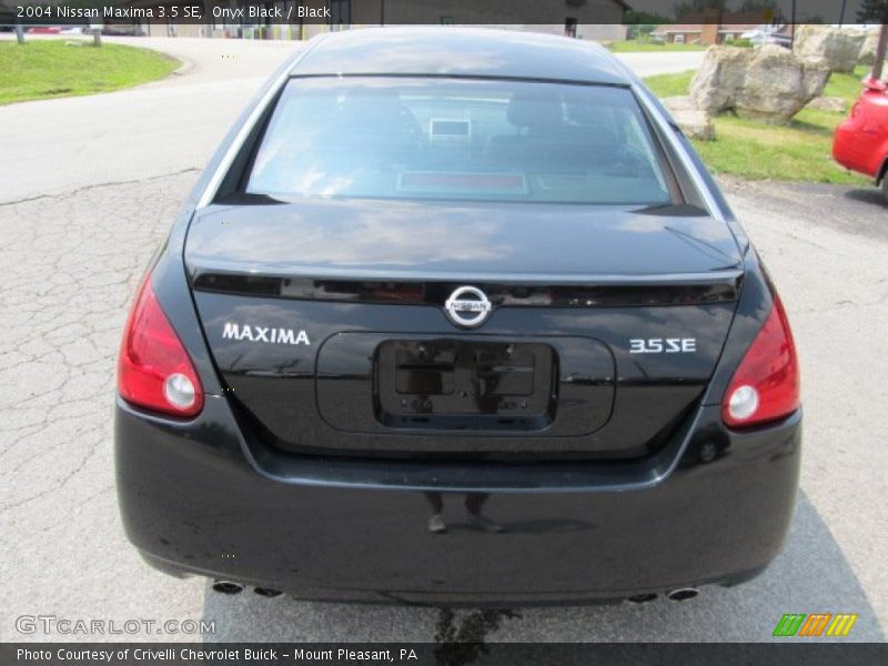 Onyx Black / Black 2004 Nissan Maxima 3.5 SE