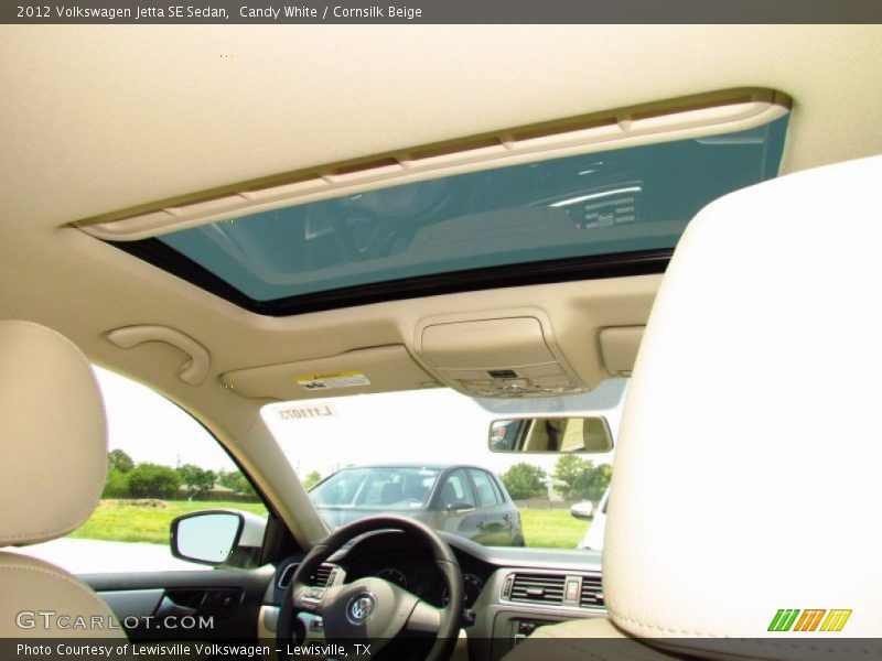 Candy White / Cornsilk Beige 2012 Volkswagen Jetta SE Sedan