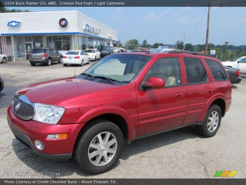 Crimson Red Pearl / Light Cashmere 2004 Buick Rainier CXL AWD