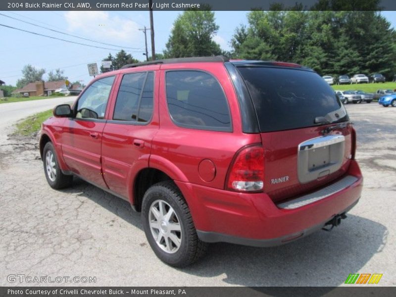 Crimson Red Pearl / Light Cashmere 2004 Buick Rainier CXL AWD