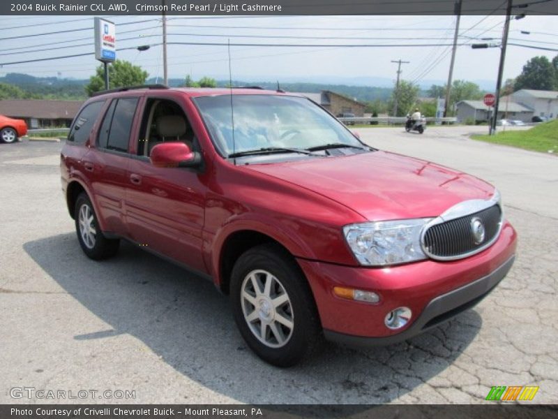 Crimson Red Pearl / Light Cashmere 2004 Buick Rainier CXL AWD